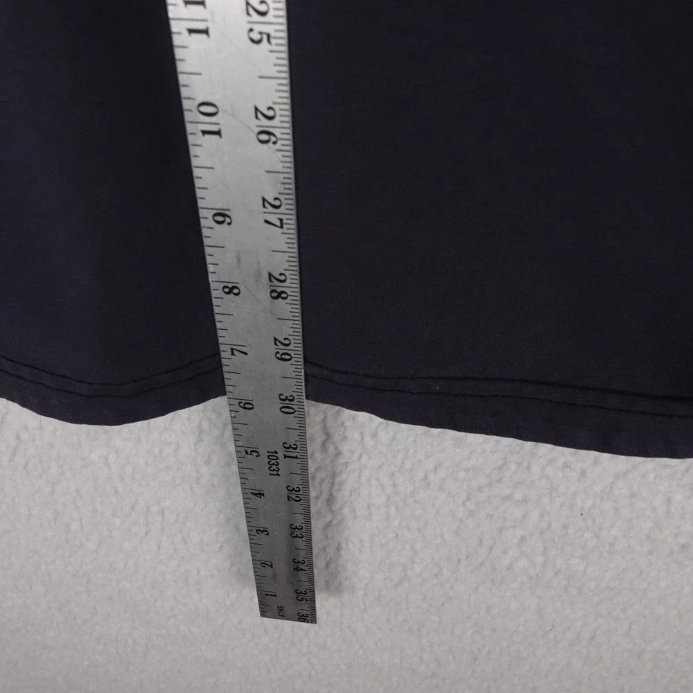 BYLT Premium Basics Mens Quarter Zip Long Sleeve Shirt Navy Blue Size Large